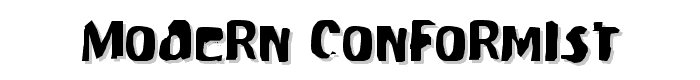 Modern Conformist font